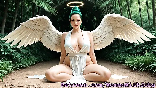 Tahrik edici melekler - sikişiyor, emiyor ve kesinlikle memnun ediyor!