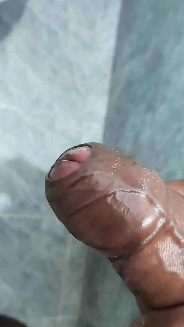 Asian boy masterbating in bathroom alone