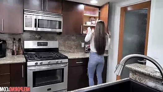 Sonunda onun sıkı amına geldim