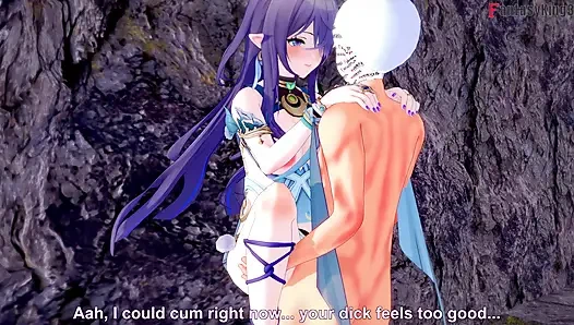 Lauma ateşli seksi seks - Genshin Impact