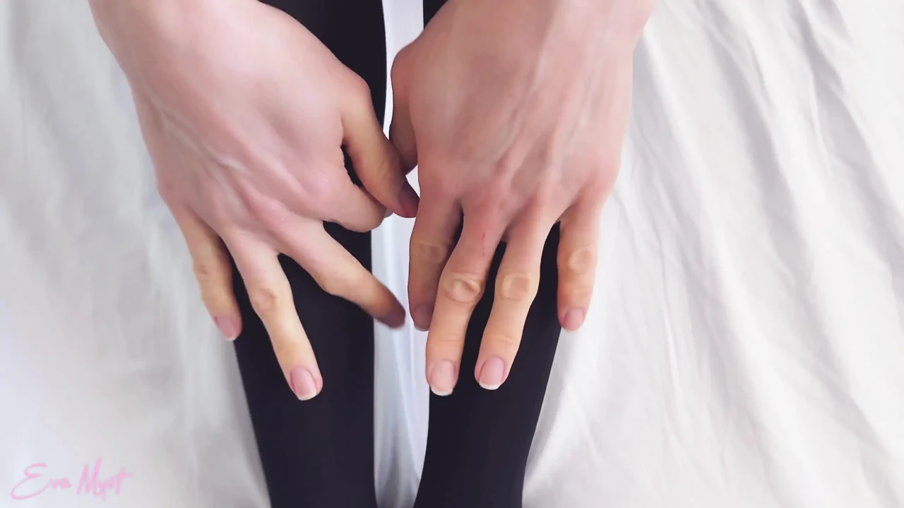 Morning Orgasm Without Taking off Her Crotchless Panties