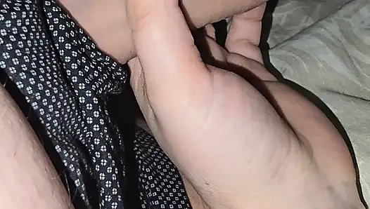 Pizza step son getting a handjob from step mom hand