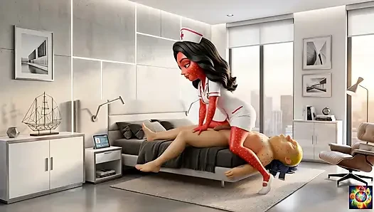 Hemşireyle gece geç saatlerde - ai hentai asmr