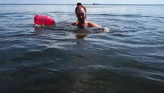 Volga-river'da yüzme