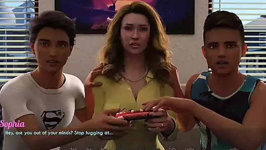 Awam 12 gömleğimi yırtana kadar erkeklerle tv oyunları oynuyor