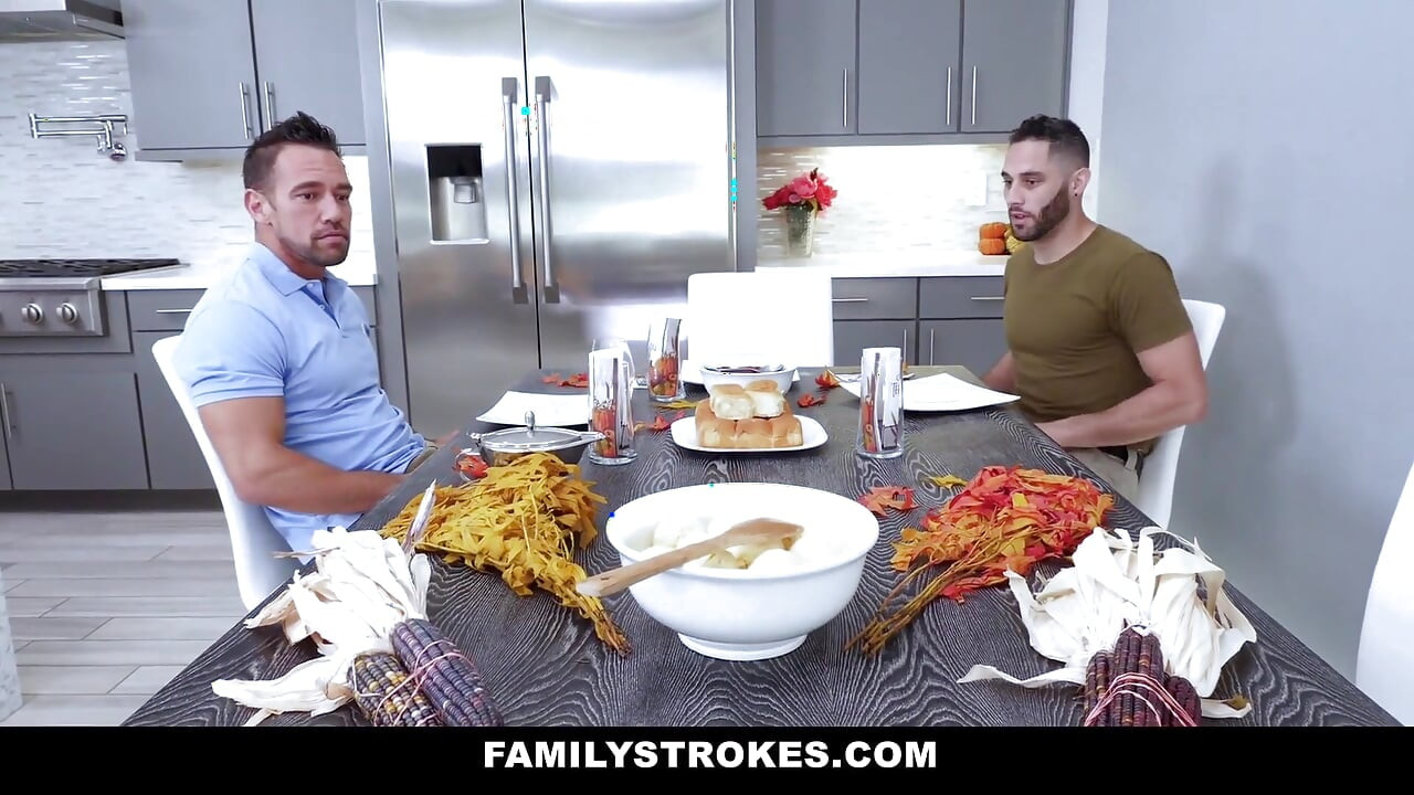 Army Boy Shares His Stepmoms Pussy on Thanksgiving