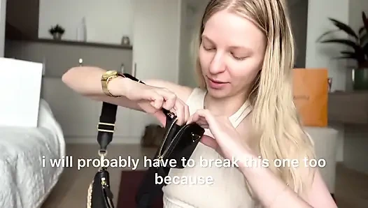 Findom luxury alışveriş vurgun 12k $ ağır boşaltma