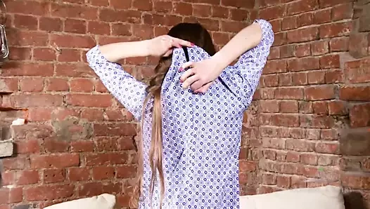 Güzel solo şerit ve kıllı kedi oyun ile seksi mika bir