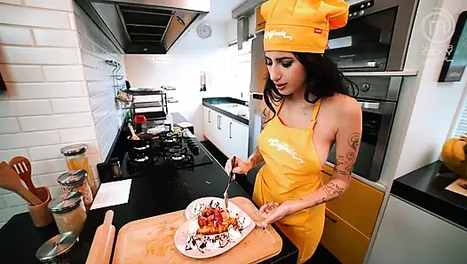 Hot lesbian Latinas cooking - Part 2 - SFW