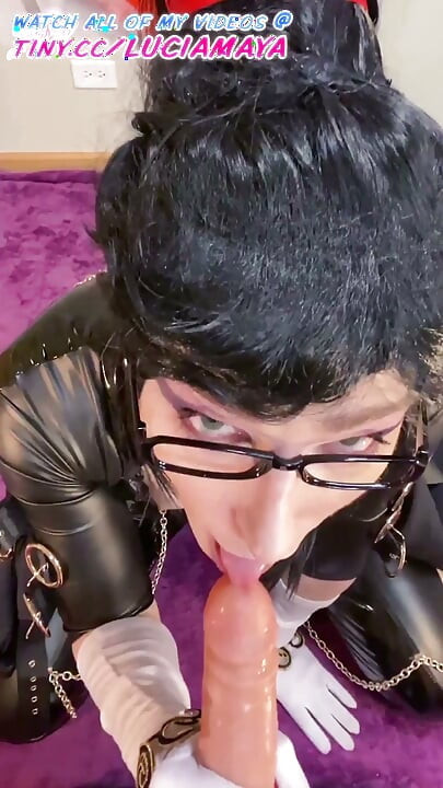 Seksi TS Bayonetta POV Emiş & Sikiş Slo-Mo 'Witch Time' Göt Sikme & Boşalma Orgazmı
