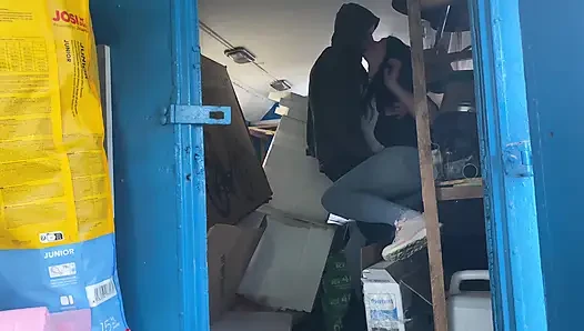 A warehouse worker fucked the manager hard right there on the boxes and put her in her place