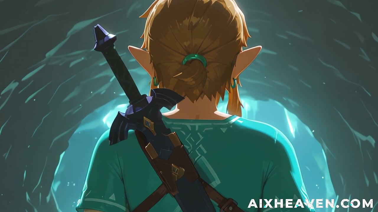 Link, Zelda'yı bir mağarada bulur ve çıkmak için onunla sikişir! Legend of Zelda TOTK 3D Hentai Hikayesi