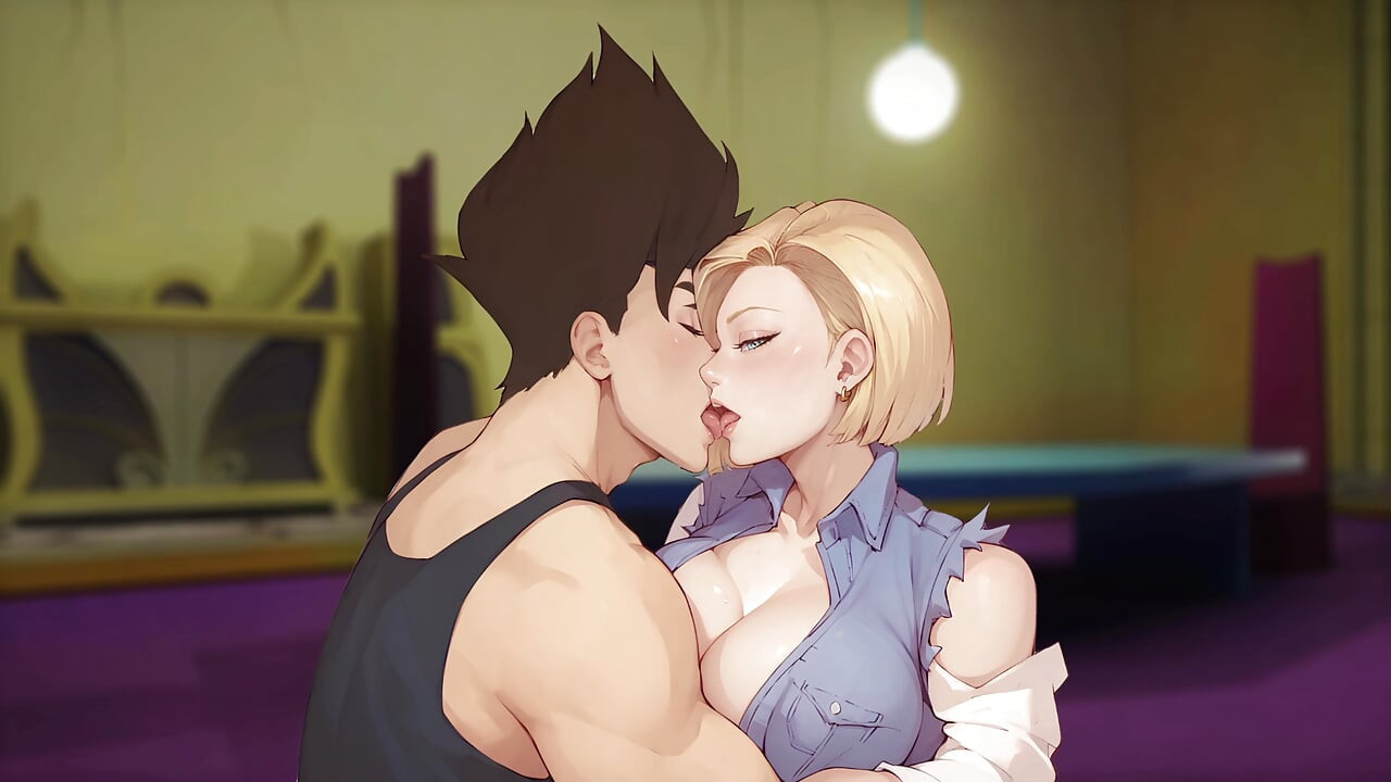 İlahi macera - Android 18 ile ikinci tutkulu öpücük