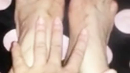 seksi siyah ayak tırnakları