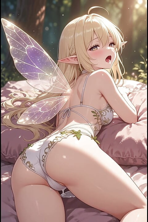 Sarışın elf anime kız