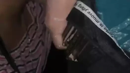 Asya cd's oyun ile baba açık havada