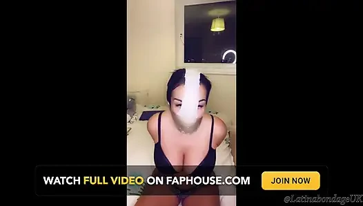 Latina Gagged with Panties and Taped with a Wrap Gag!