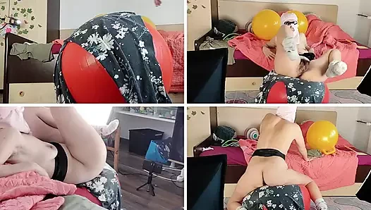 Amatör anne çıplak yoga yapıyor. Latin, büyük göt, şişman, kıllı.