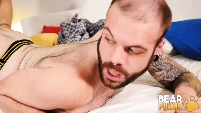 Bearfilms burly bears john kilit ve axel ahşap eyersiz sert