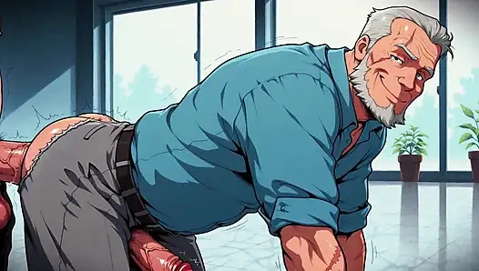 Ateşli yaşlı erkekler ai