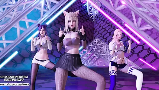 Mmd iki kez - ahri, kaisa, seraphine ile atılım – seksi dans