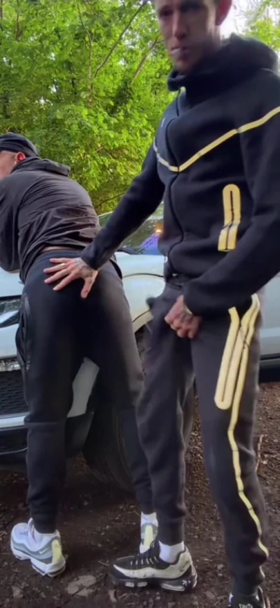 Horny Chav Fucks Sub Boy in Public