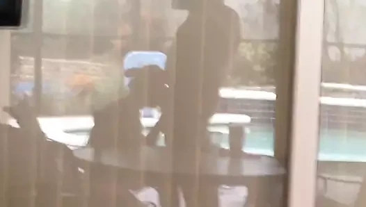 Bir oral seks silüeti