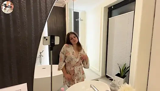 Küçük memeli masaj yağla azdırıyor