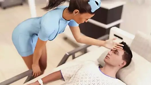 Hafıza kaybı: seksi hemşire ve hasta ep.1