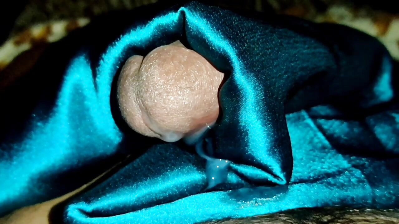 Hemşire saten ipeksi mavi takım elbise salwar üzerinde Cum (72)