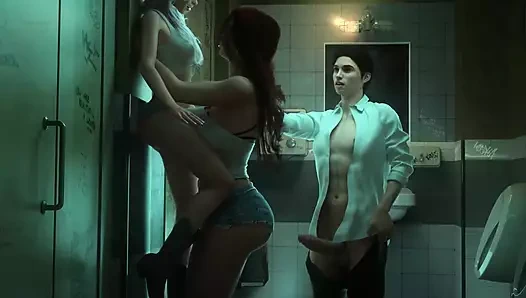 Apocalust - Ep 25 - Double Fun in Public Bathroom by Misskitty2k