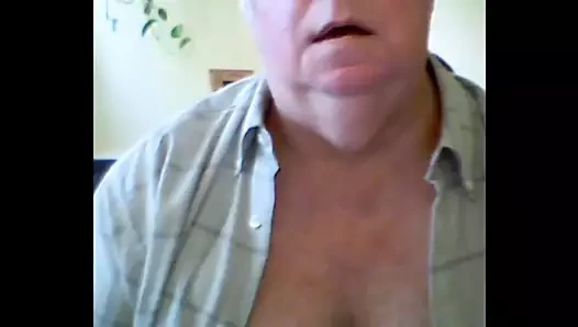 Dede kamerada boşalıyor