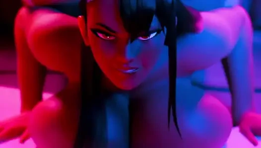 Büyük şişman göt ve göğüslü zenci sürtük arkadan sikiliyor