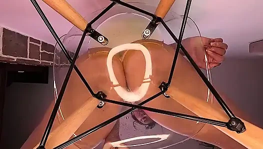 Golden Shower Glasss Sandalye