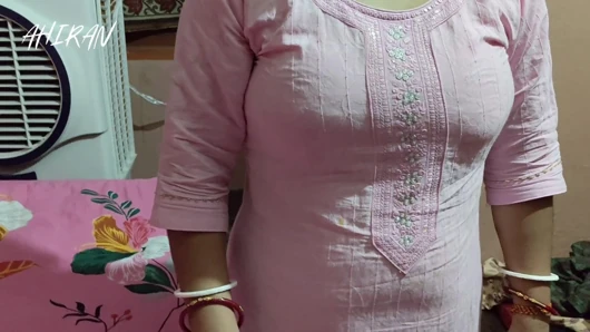 ASIAN INDIAN FEMALE VILLAGE YOUNG GIRL FORPLAY WITH HER BOYFRIEND. PINK DRESS, HAIRY VULVA AND TIGHT SKIN ASS.