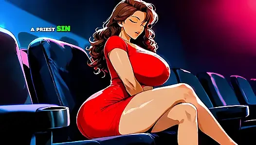 Kolombiyalı orta yaşlı seksi kadın sinemada genç yabancı tarafından sikiliyor