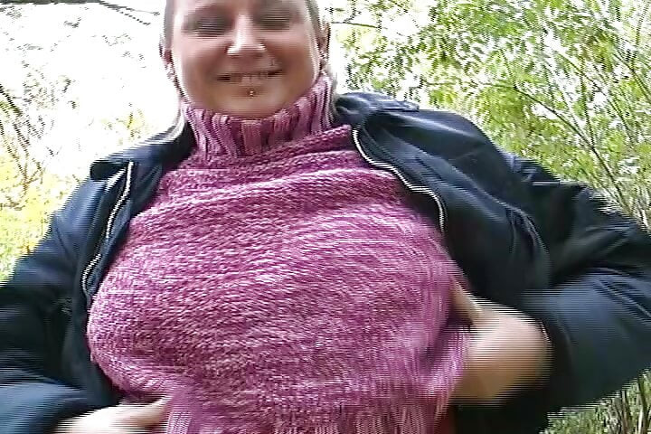 Sexy German BBW gets her asshole sprayed with cum in POV