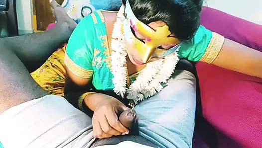Hintli ev hanımı üvey erkek kardeşini sikiyor. Telugu Dirty Talks