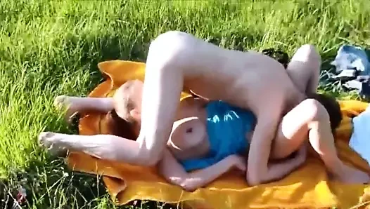 Spass im Freien Creampie