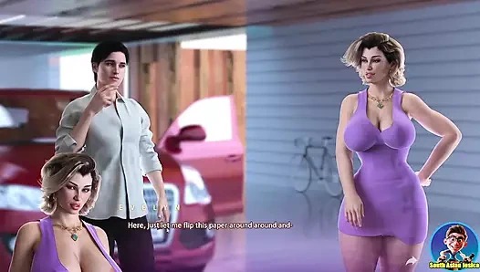 İri göğüslü orta yaşlı seksi kadın çamaşır makinesine sıkıştı - apocalust ep 6 - büyük göğüsler ve büyük göt - hentai oyunu