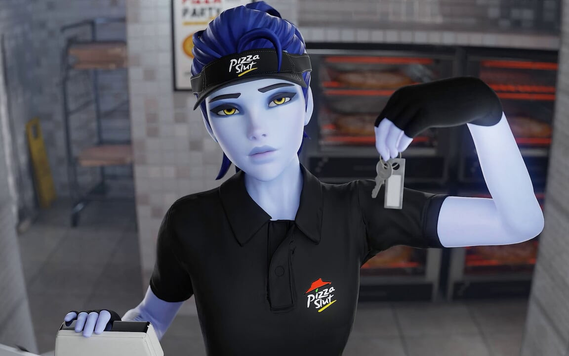 Pizzacı widowmaker büyük zenci yarağı müşterisi ile sikişiyor 3 boyutlu overwatch animasyonu
