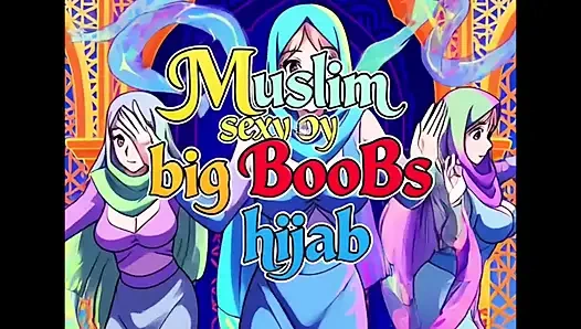 Başörtüsü ve büyük göğüslü Müslüman kız sevişti.