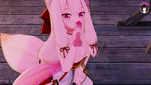 Chiharu - sevimli köle yarağımı emmeyi seviyor