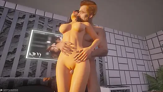 Azgın genç kız ıslanıyor 3 boyutlu hentai - bölüm 5