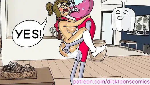 Benson dışında herkes Eileen'i sikiyor, onu sikiyor ve içine boşalıyor. - normal çizgi film parodi gösterisi