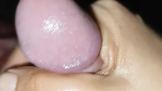 Baskın yağ elle muamele bakış açısı - yakın çekim kontrolü, yoğun finiş ve şok tepkisi