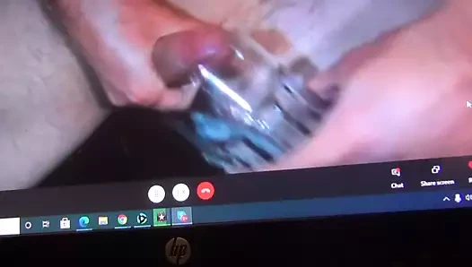 Cum geri sayım boşalmak içinde bir bardak