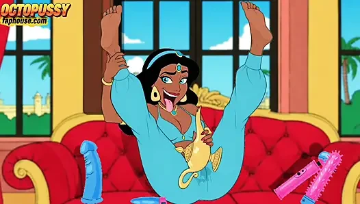 Futanari. Büyük yaraklı prenses Jasmine kızı. Porn Aladdin Series.