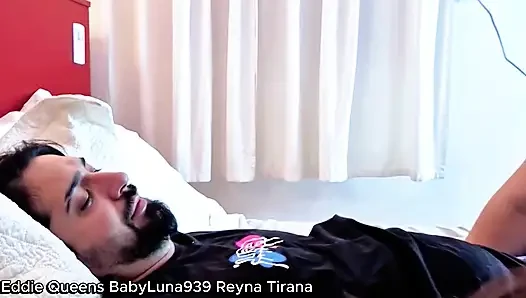 Terrible Slave BBW Milf Reyna Tirana rides my boyfriend Eddie Queens and dominates him, not expecting that I know. Part 1