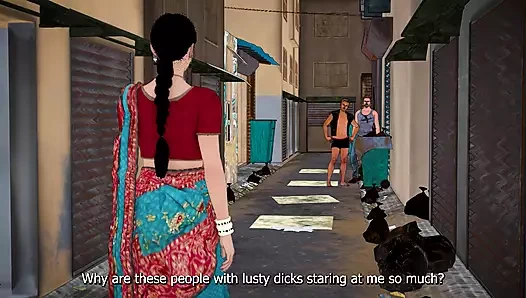 Krrish Hintli baldızını goonlardan kurtardı ve sonra onu sikti.